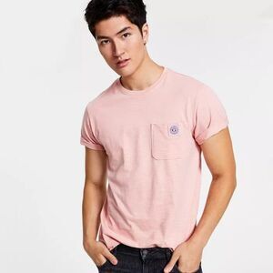 GUESS Men's Kiki Textured Pocket T-Shirt